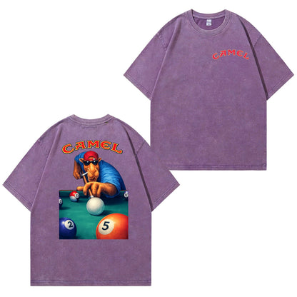 Camel Pool Player Washed T-Shirt PT450