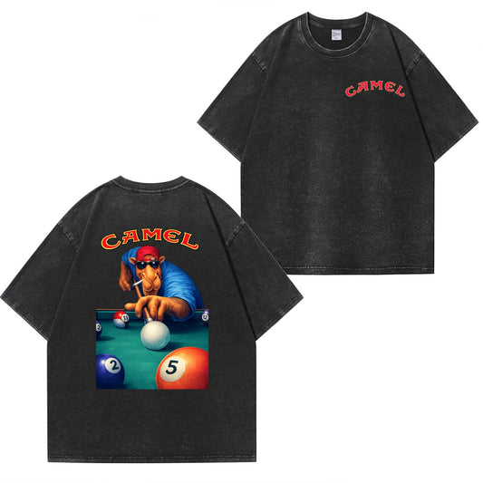 Camel Pool Player Washed T-Shirt PT450