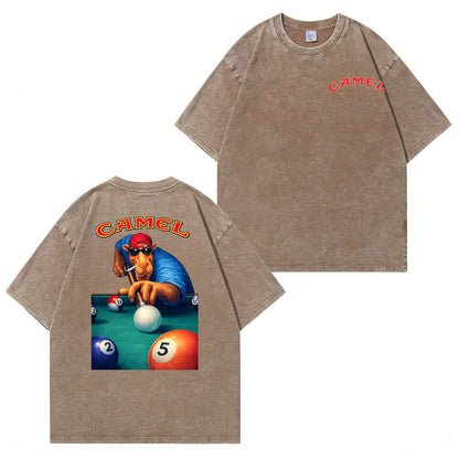 Camel Pool Player Washed T-Shirt PT450
