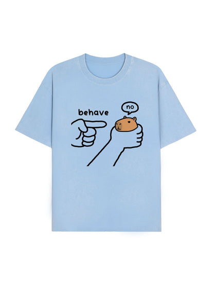 Dishonest Capybara Washed T-Shirt PT451