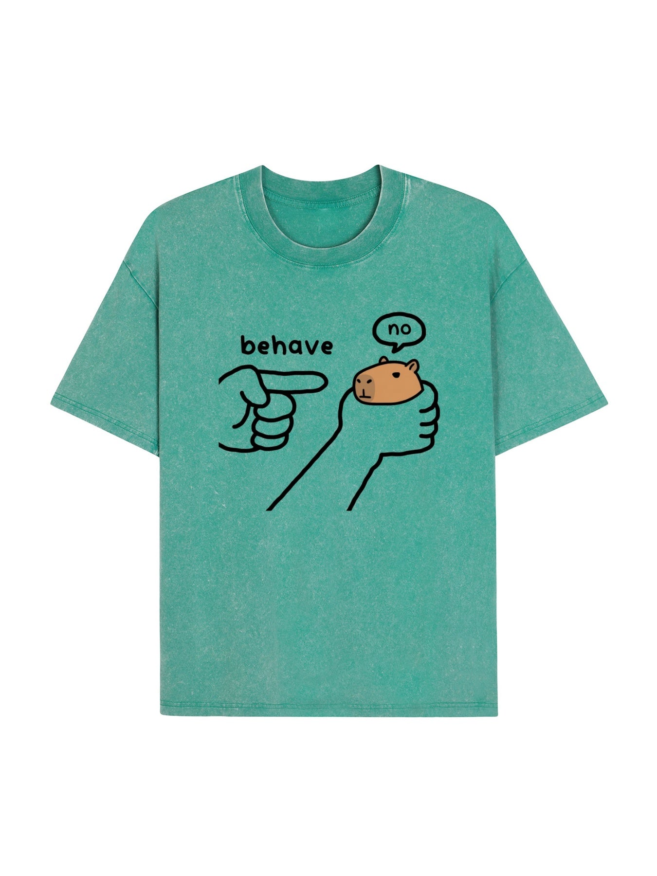 Dishonest Capybara Washed T-Shirt PT451