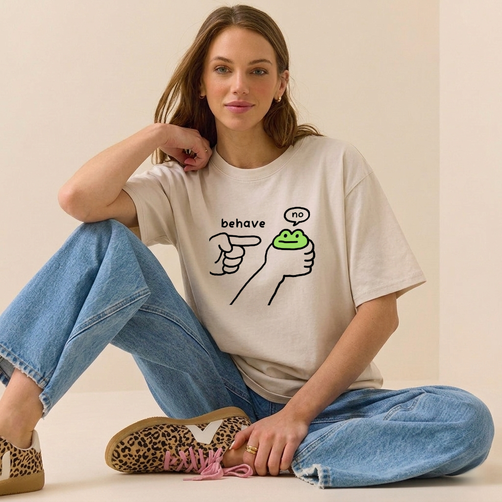 Dishonest Frog Washed T-Shirt PT439