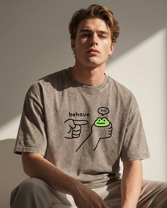 Dishonest Frog Washed T-Shirt PT439