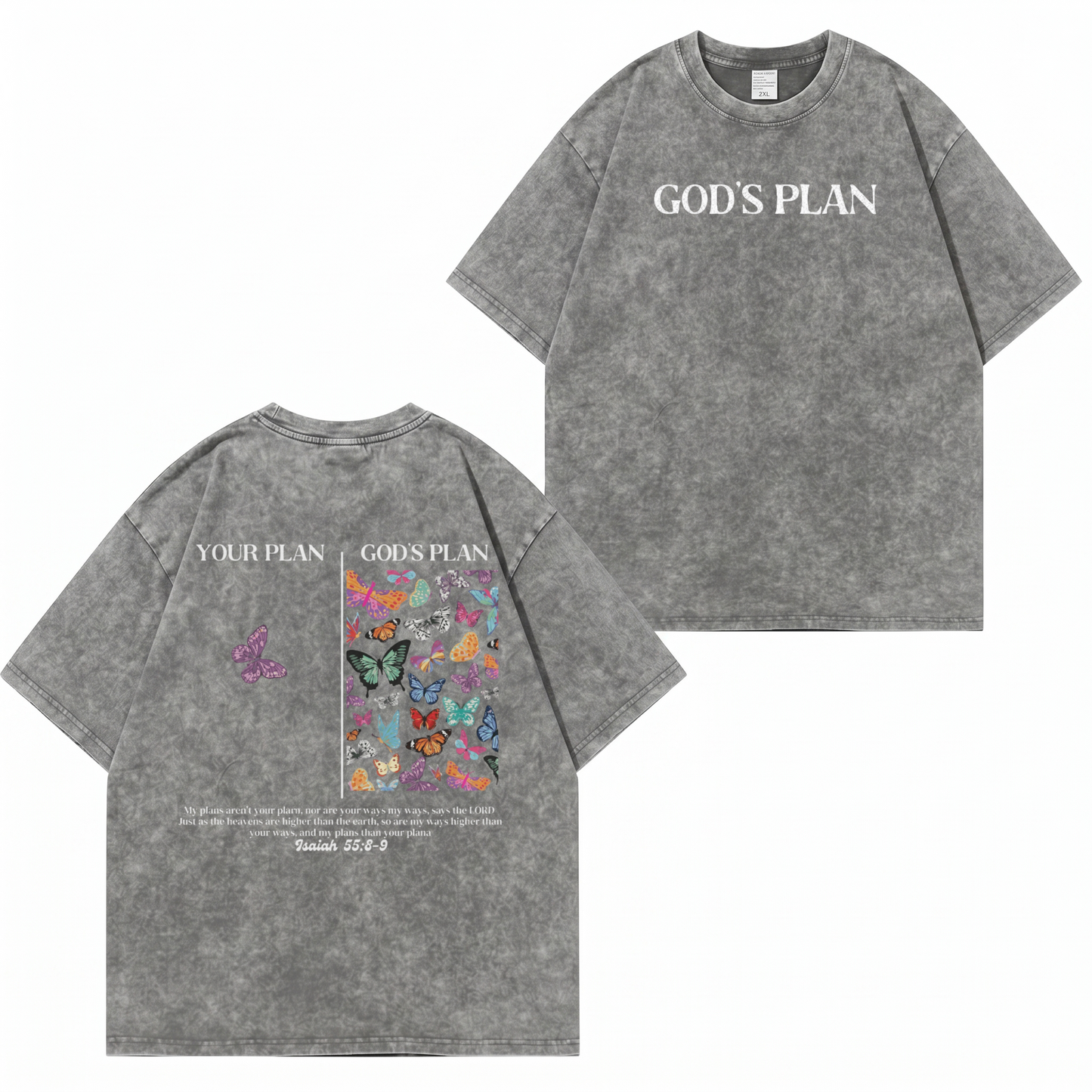 God's Plan Washed T-Shirt PT401