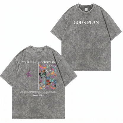 God's Plan Washed T-Shirt PT401
