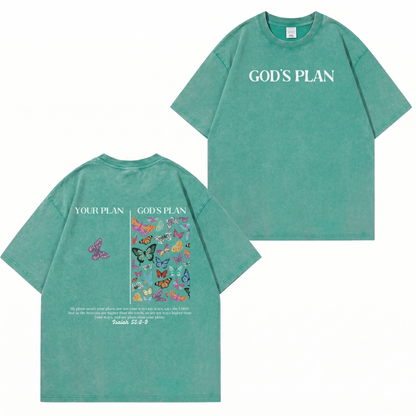 God's Plan Washed T-Shirt PT401