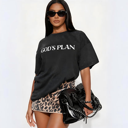 God's Plan Washed T-Shirt PT401