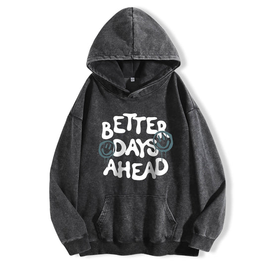 Batter Days Ahead Washed Hoodie PT094