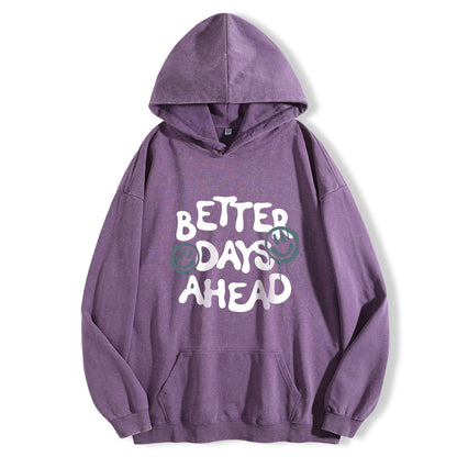 Batter Days Ahead Washed Hoodie PT094