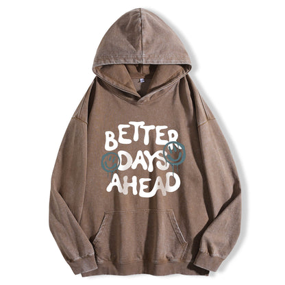 Batter Days Ahead Washed Hoodie PT094