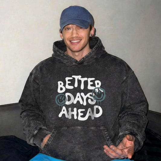 Batter Days Ahead Washed Hoodie PT094