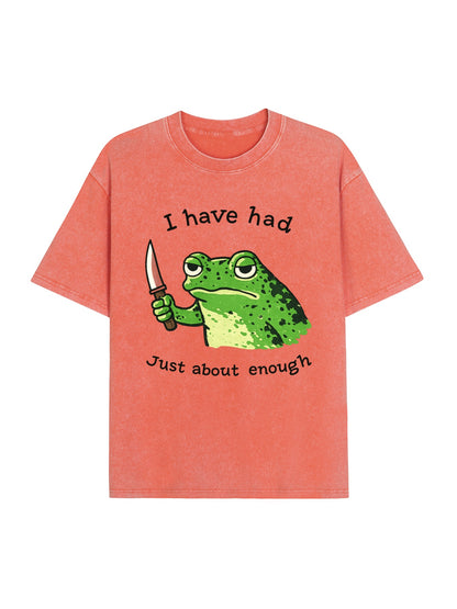 Impatient Frog Washed T-Shirt PT440