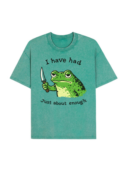 Impatient Frog Washed T-Shirt PT440