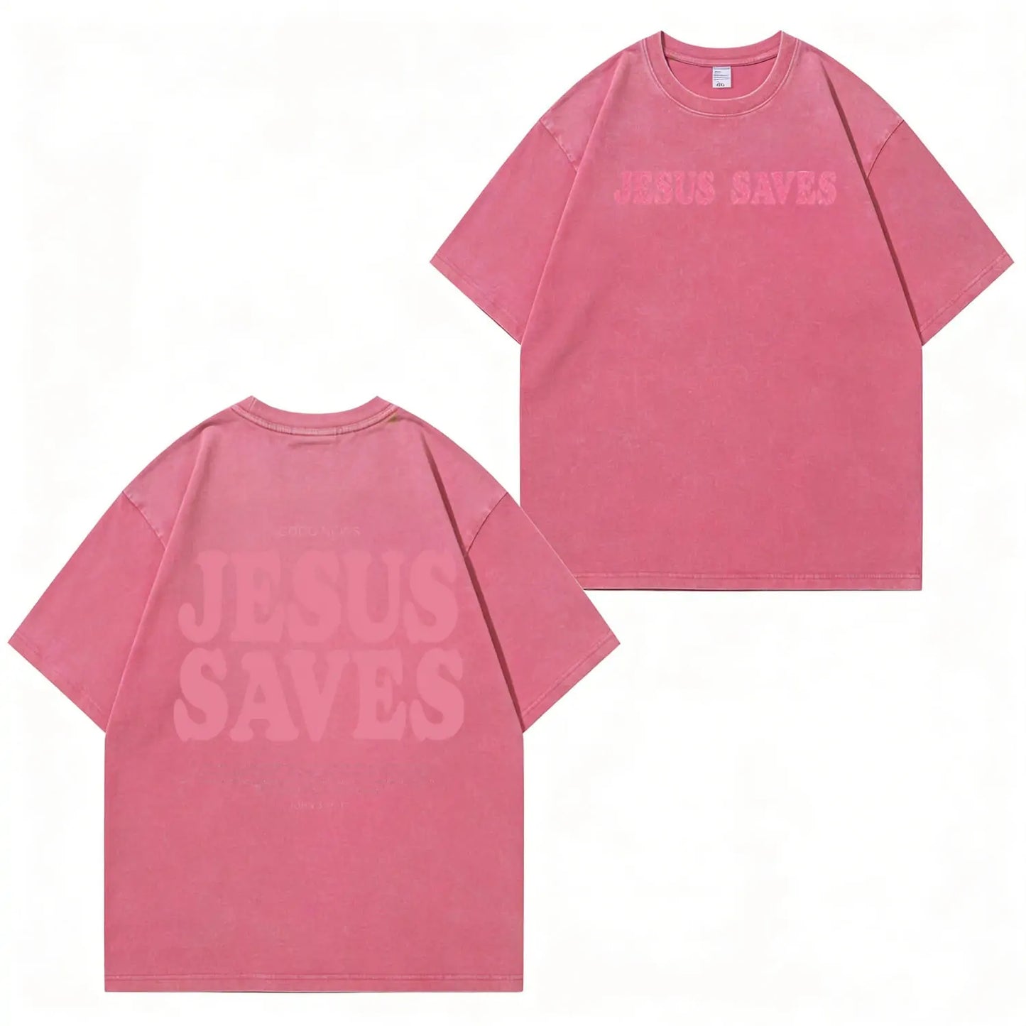 Jesus Saves Graphic Unisex Washed T-Shirt PT481
