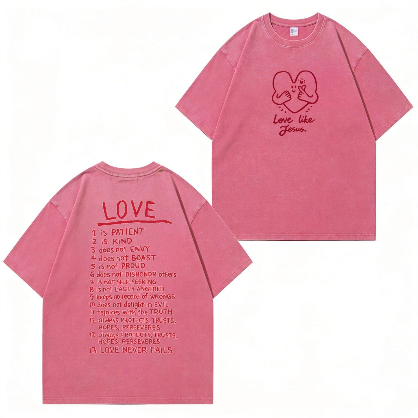 Love Like Jesus Unisex Washed T-Shirt PT478