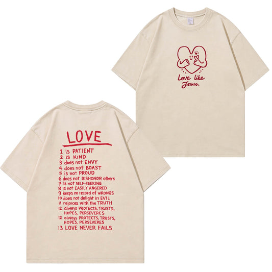 Love Like Jesus Unisex Washed T-Shirt PT478