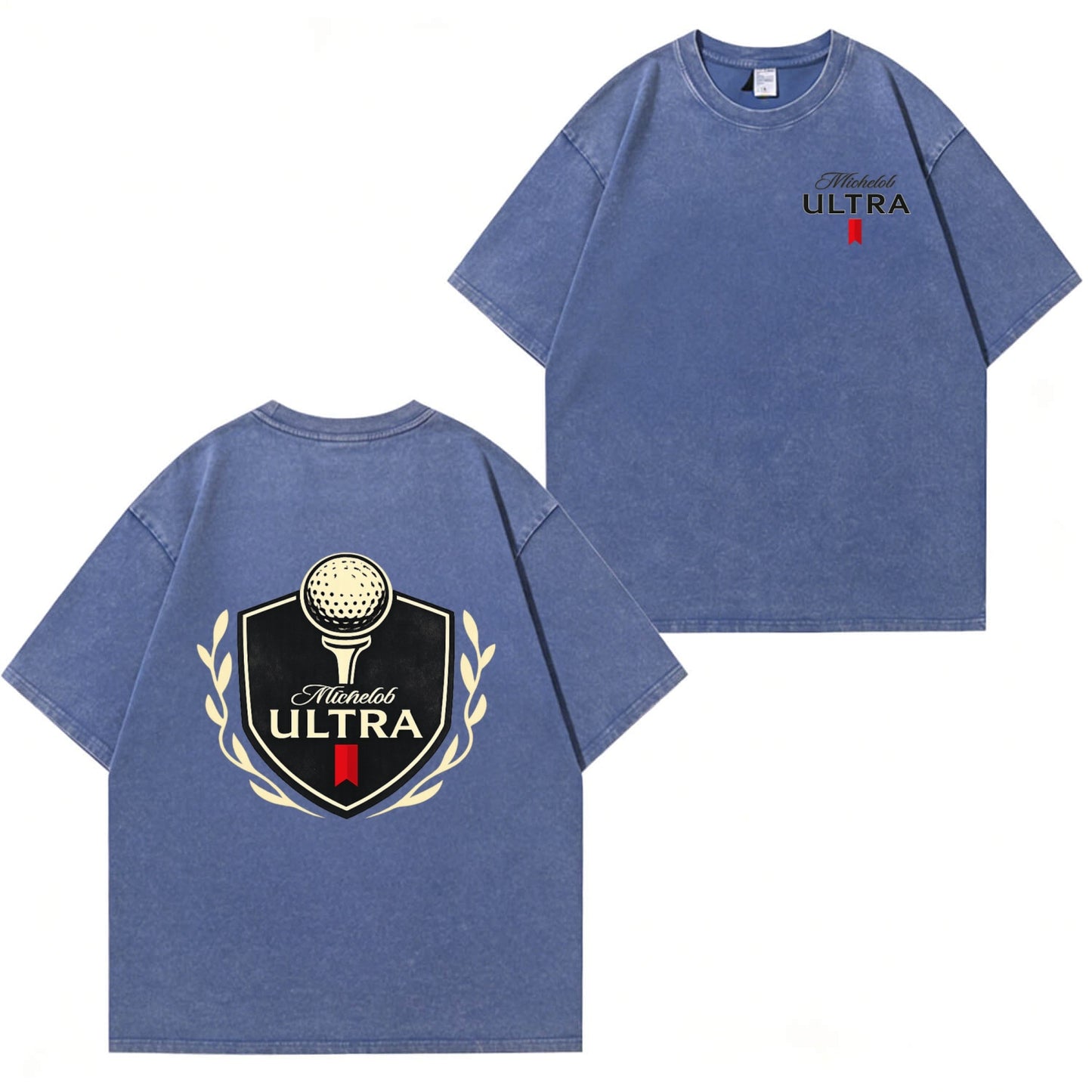 Michelob Ultra Golf Vintage Distressed Graphic Tee PT434