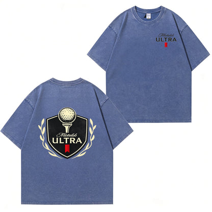 Michelob Ultra Golf Vintage Distressed Graphic Tee PT434