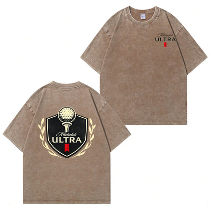 Michelob Ultra Golf Vintage Distressed Graphic Tee PT434