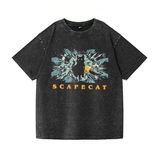 Scape Cat Washed T-Shirt PT005