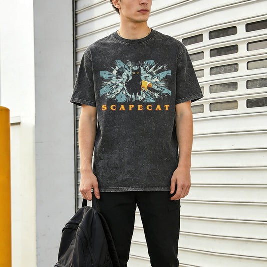 Scape Cat Washed T-Shirt PT005
