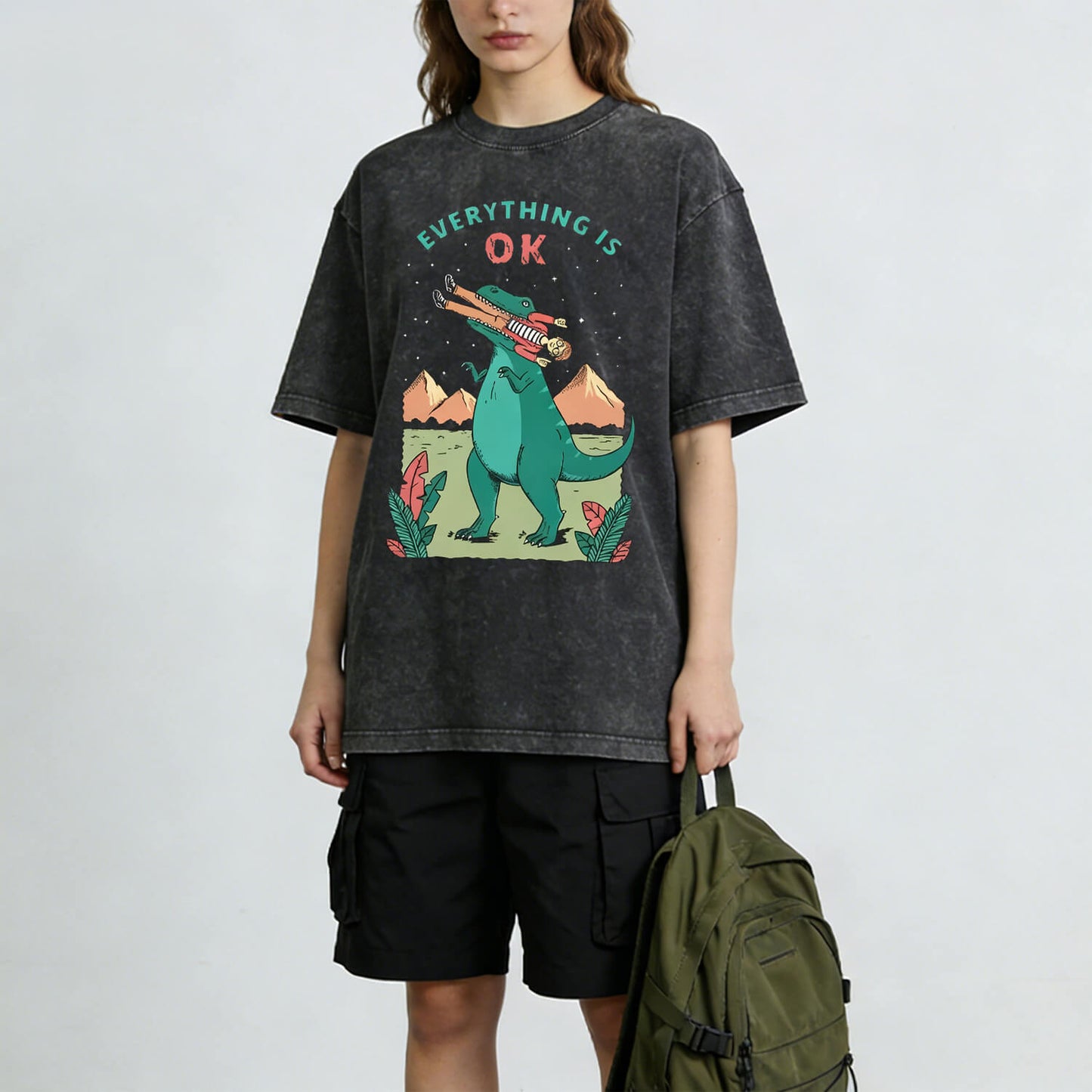 Everything is Ok Washed T-Shirt PT006