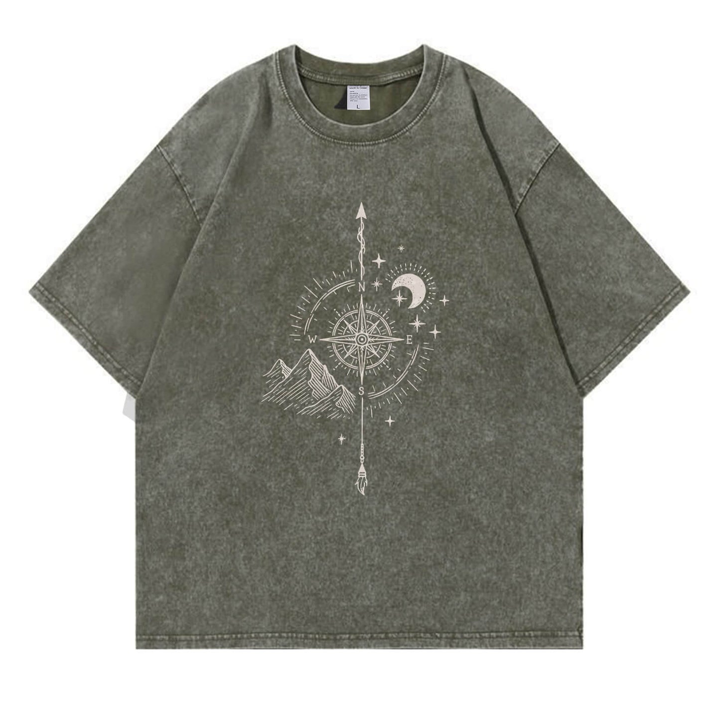 Compass Washed T-Shirt PT014