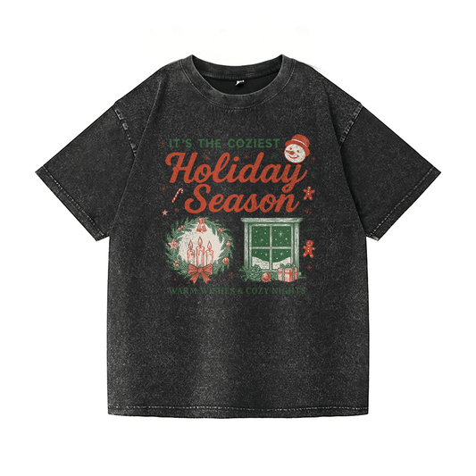 Holiday Season Washed T-Shirt PT024