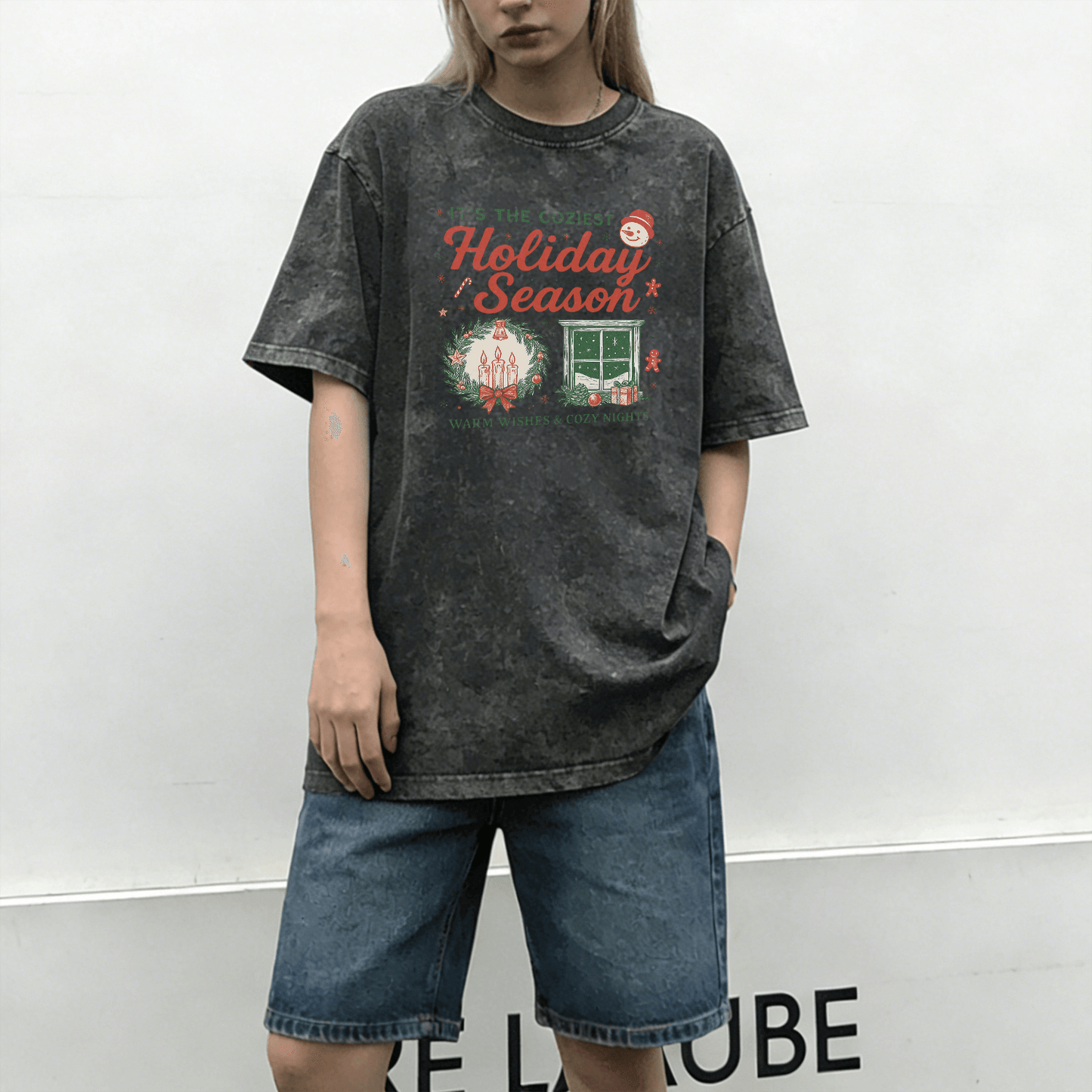 Holiday Season Washed T-Shirt PT024