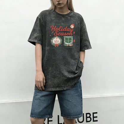 Holiday Season Washed T-Shirt PT024