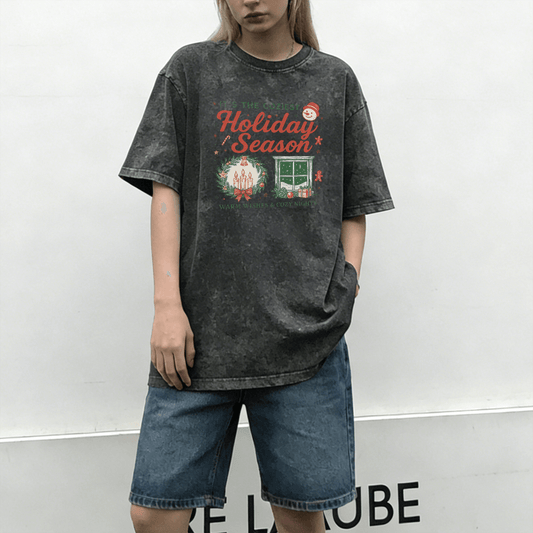 Holiday Season Washed T-Shirt PT024