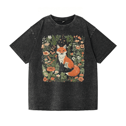 Garden and Fox Washed T-Shirt PT026