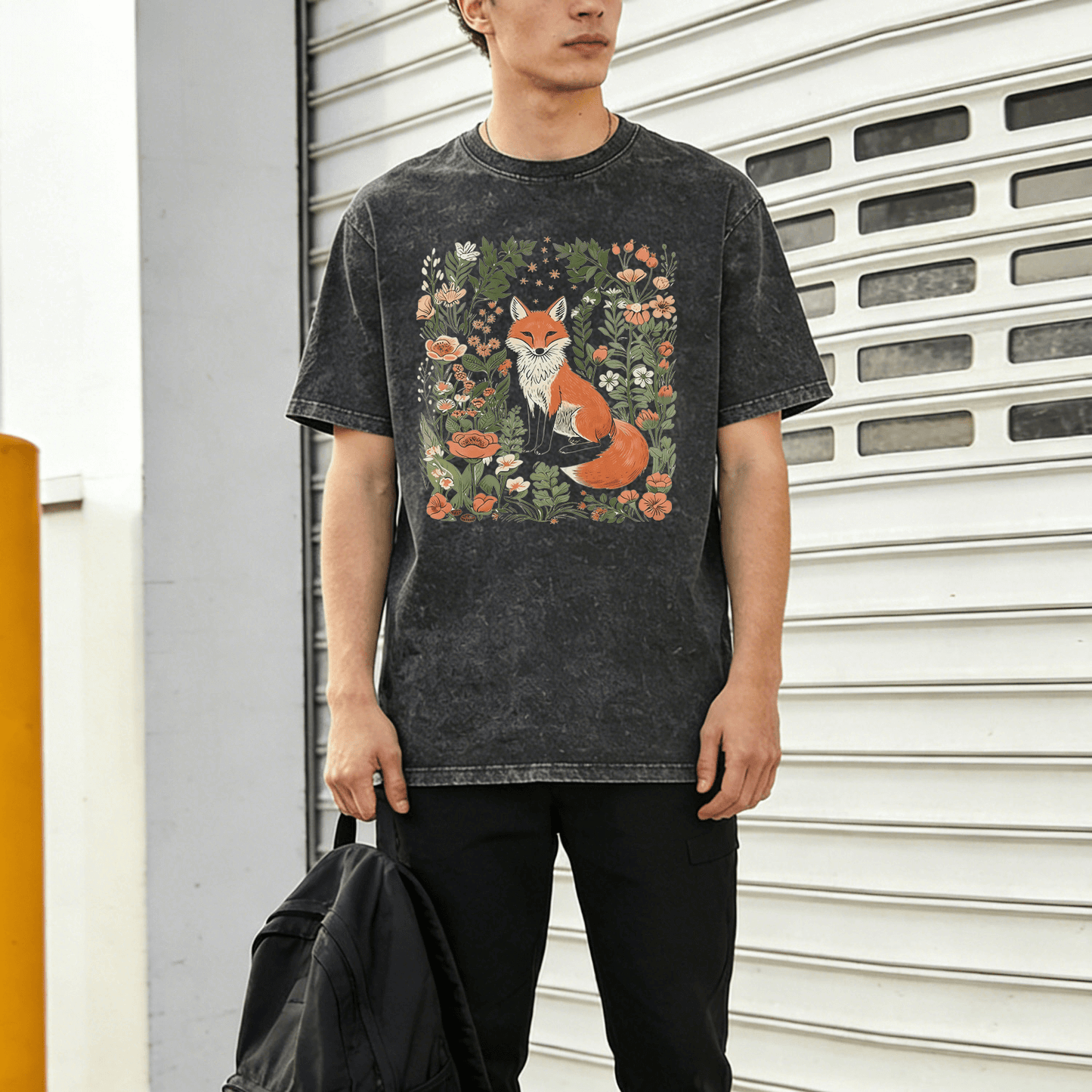 Garden and Fox Washed T-Shirt PT026