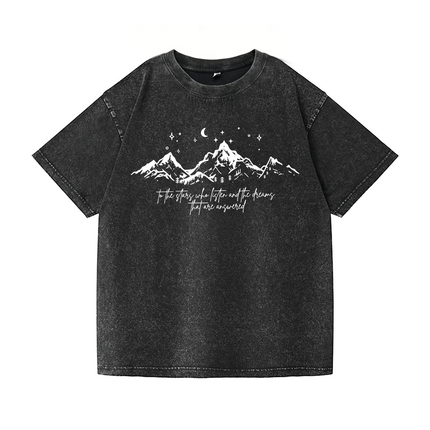 Moon and Mountains Washed T-Shirt PT028