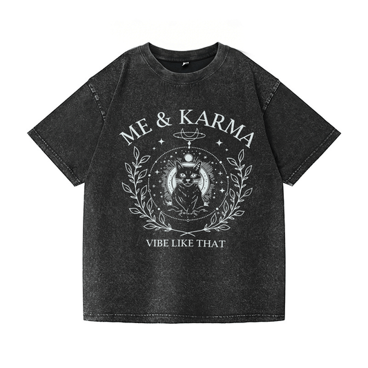 Me & Karma Washed T-Shirt PT036
