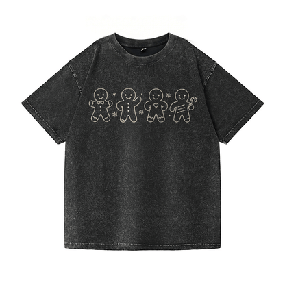 Gingerbread Man Washed T-Shirt PT037