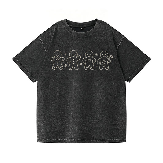 Gingerbread Man Washed T-Shirt PT037