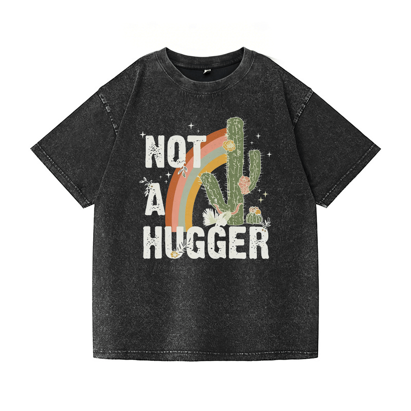 Not A Hugger Washed T-Shirt PT038