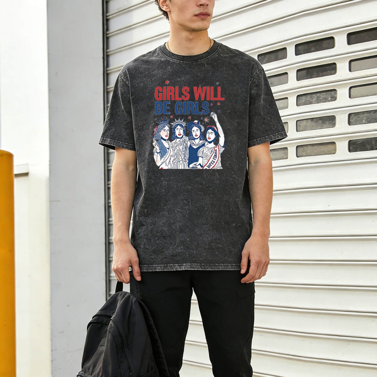 Girls Will Be Girls Washed T-Shirt PT044