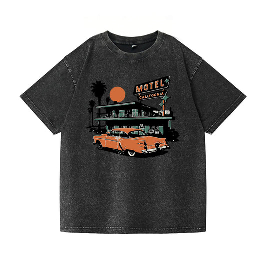 California Sunset Motel Washed T-Shirt PT080