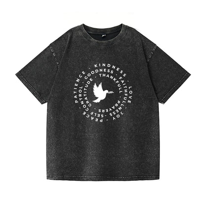 A Dove Of Peace Washed T-Shirt PT084