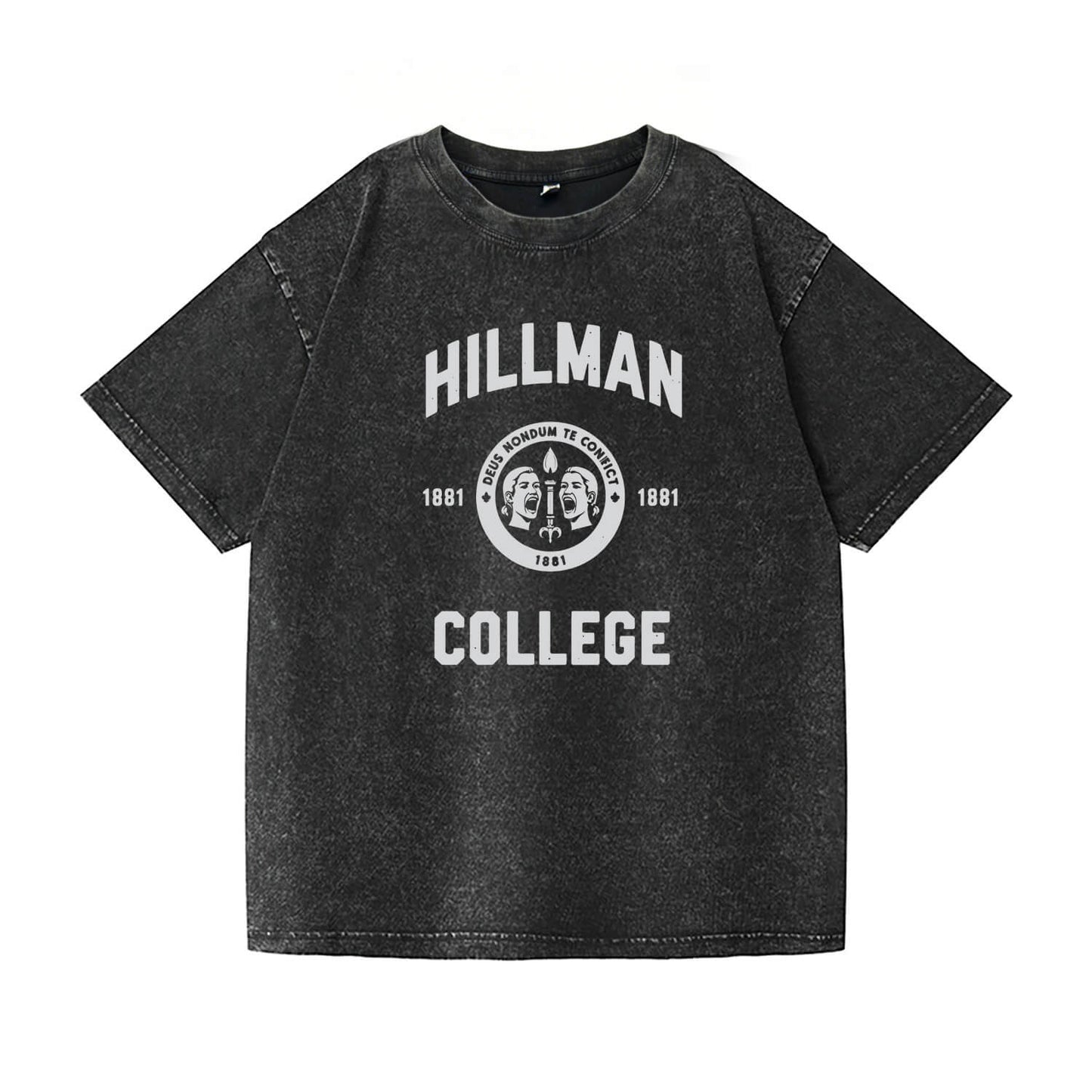 Vintage Hillman College 1881 Emblem Washed T-Shirt PT090