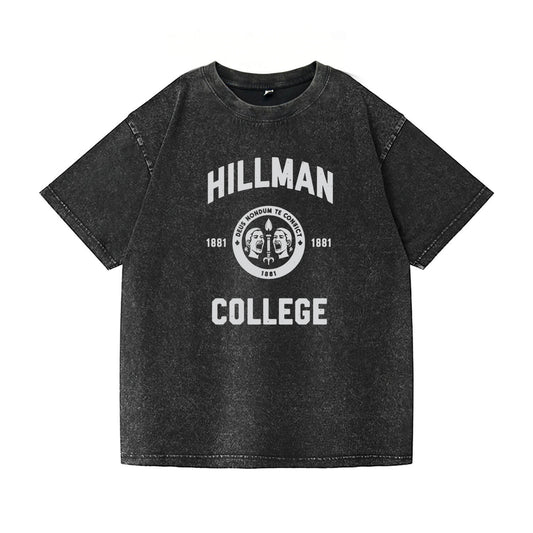 Vintage Hillman College 1881 Emblem Washed T-Shirt PT090