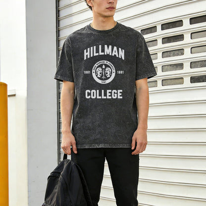 Vintage Hillman College 1881 Emblem Washed T-Shirt PT090