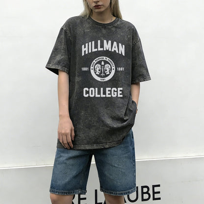 Vintage Hillman College 1881 Emblem Washed T-Shirt PT090