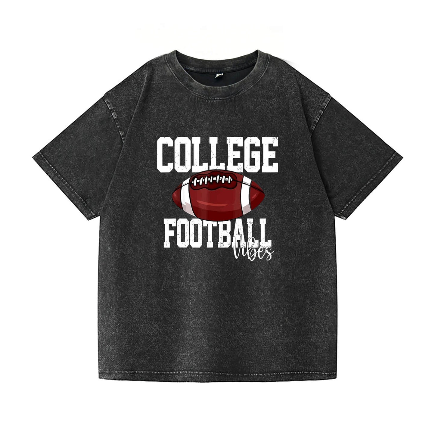 Retro College Football Washed T-Shirt PT092