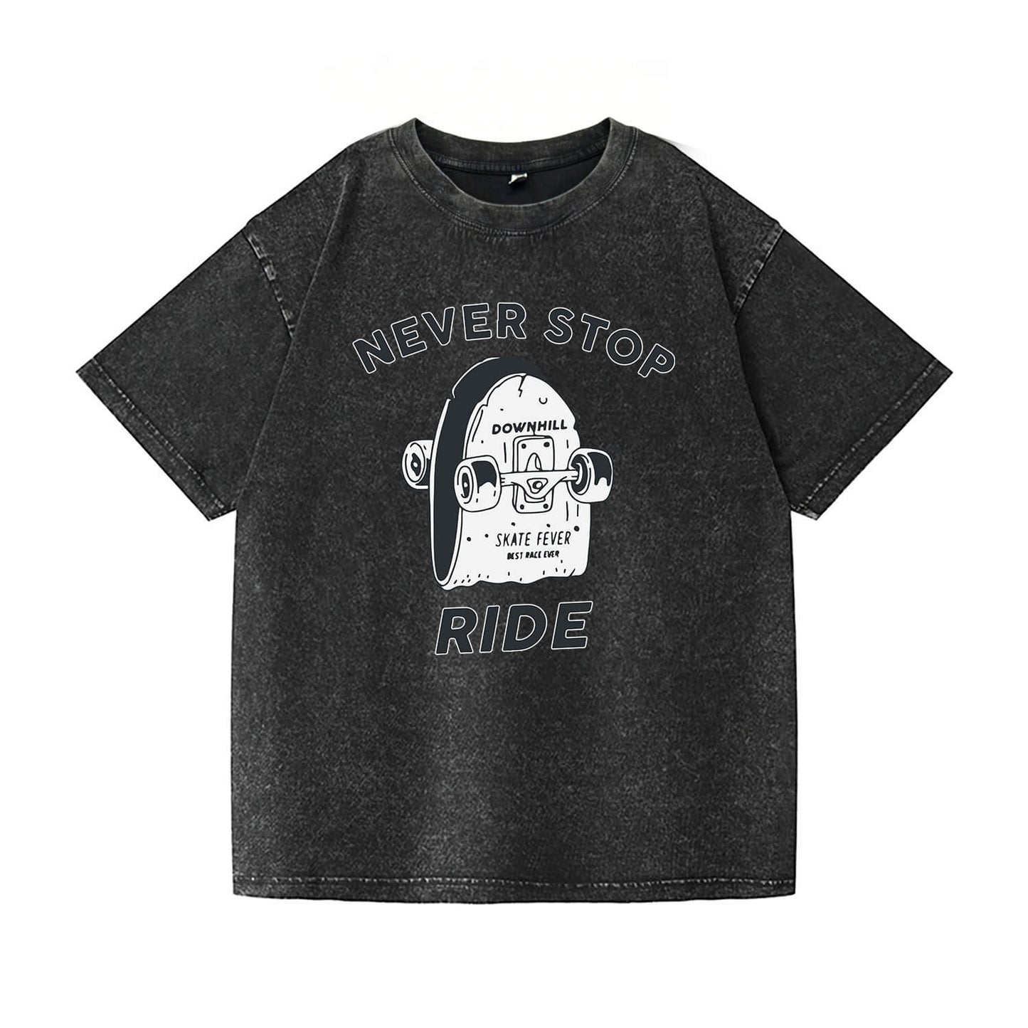 Never Stop Ride Washed T-Shirt PT099
