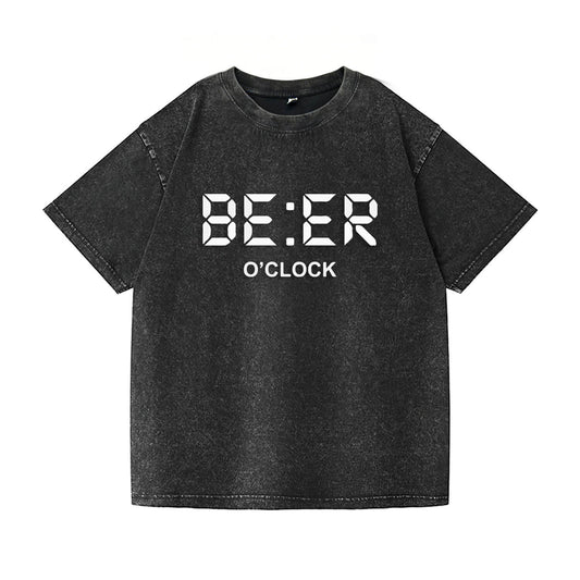 Beer O'Clock Washed T-Shirt PT102