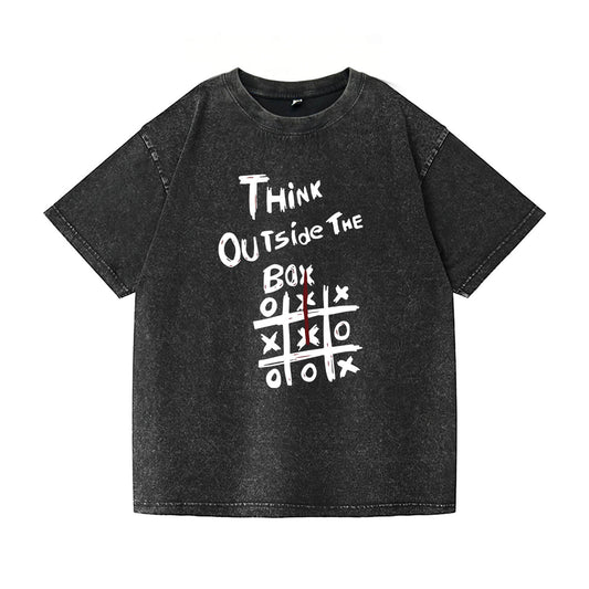 Think Outside The Box Washed T-Shirt PT104