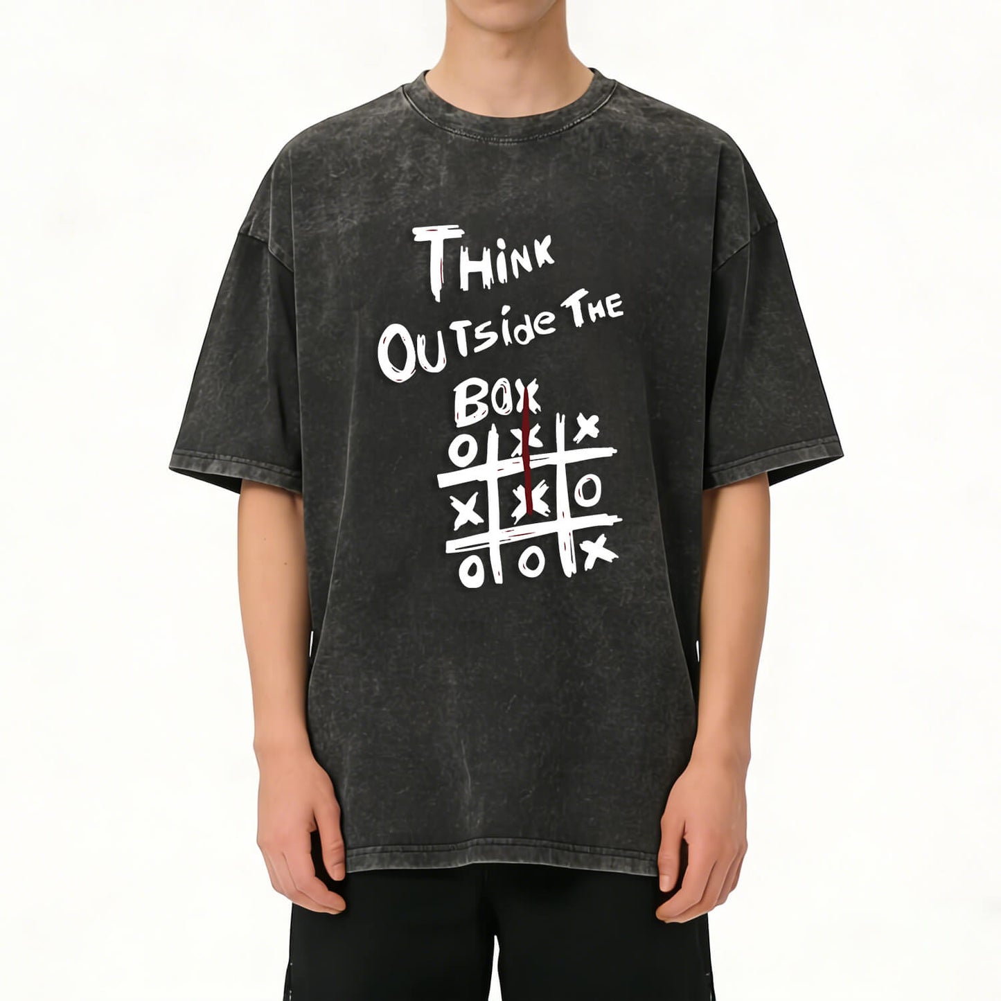 Think Outside The Box Washed T-Shirt PT104